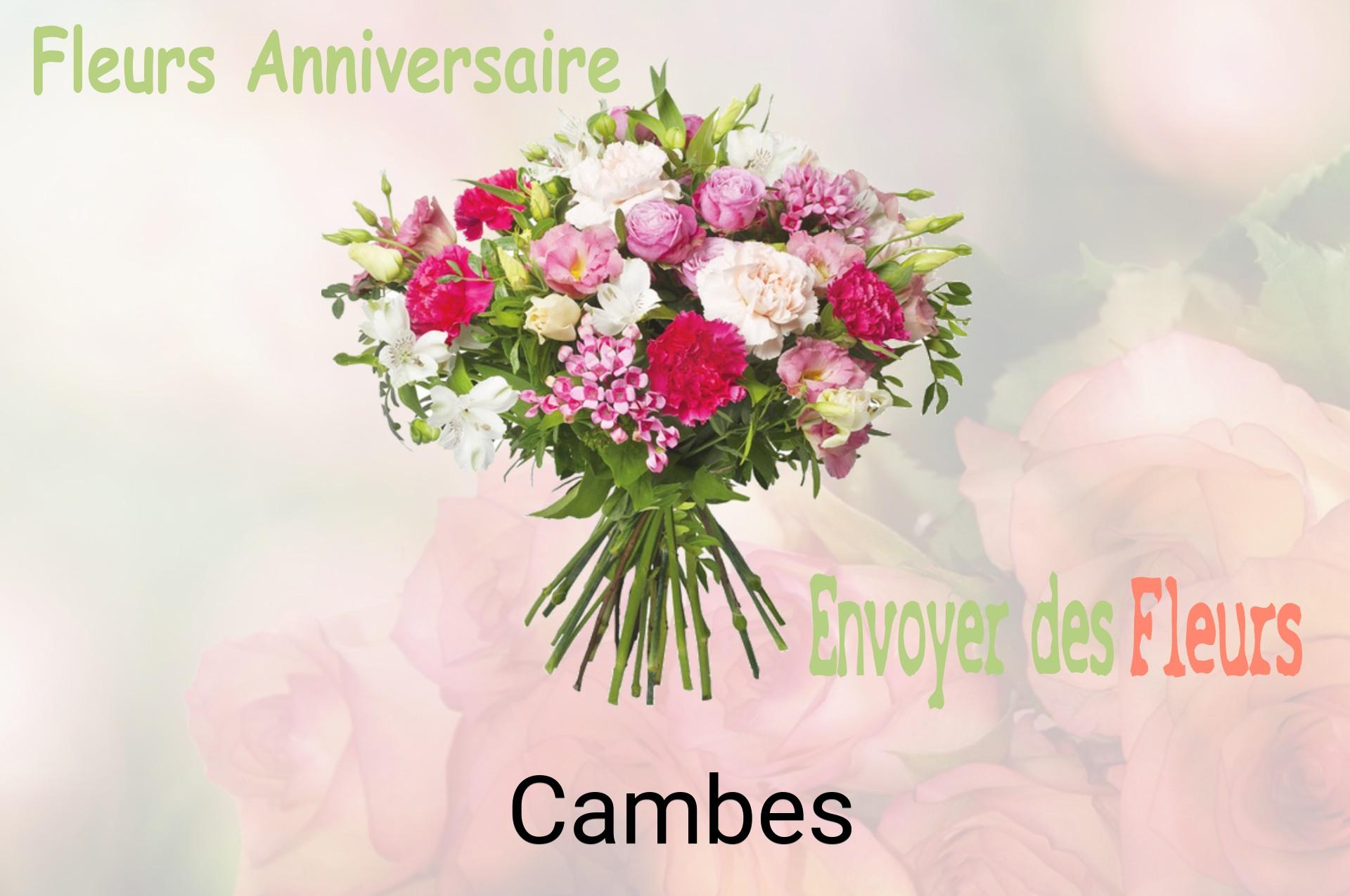 Bouquet de fleurs d’anniversaire livré à Cambes